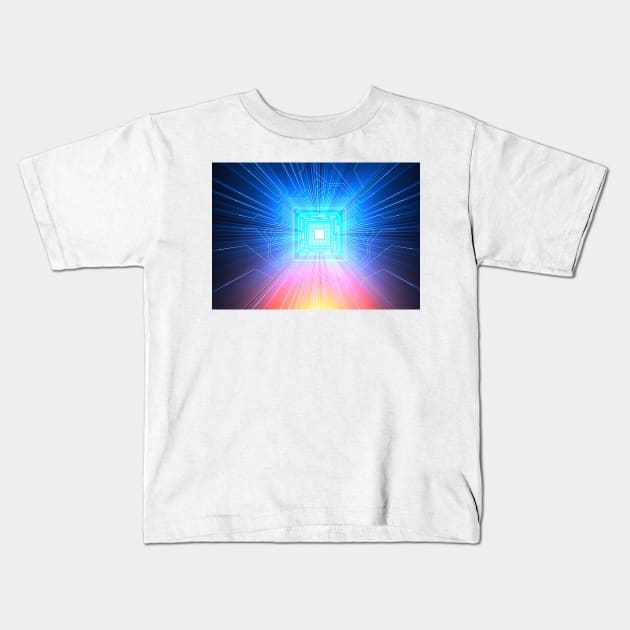 Quantum computer, electronic circuitry (F012/6646) Kids T-Shirt by SciencePhoto